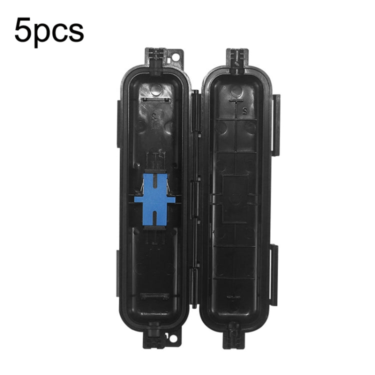 P-1101-5 Scatola di continuazione cavo leggero in pelle con scatola protettiva impermeabile in fibra ottica tipo SC da 5 pezzi, 1 In 1 Out P-1101-5 Scatola di continuazione cavo leggero in pelle con scatola protettiva impermeabile in fibra ottica tipo SC da 5 pezzi, 1 In 1 Out